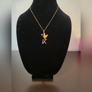 Gold Fairy Earrings and Pendant Set